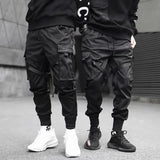 Mens Pants Streetwear Black Harem Joggers Male Cargo Hip Hop Casual Pockets Sweatpants Oversized Fashion Trousers 230310