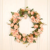 Beautiful Artificial Flower Wreath - Perfect for Garden, Farmhouse Door, Photo Props & Outdoor Decor!