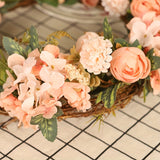 Beautiful Artificial Flower Wreath - Perfect for Garden, Farmhouse Door, Photo Props & Outdoor Decor!