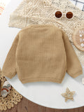 Cute Baby Woolen Top Sweater, Baby Letter Embroidered Letter Fashion Warm Pullover