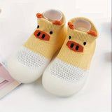 Newborn Infant Baby Toddler Boys Girls Cartoon Breathable Lightweight Sock Shoes For Spring And Summer