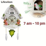 1pc Nordic Bird House Cuckoo Clock - Charming Hourly Alarm & Ornate Pendulum - Aesthetic Wall Decor for Home, Office, & Living Room