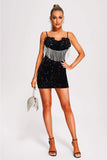 goosudu Yuni Sequin Rhinestone Mini Dress