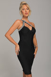 goosudu Hanny Crystal Cocktail Dress - Black