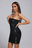 goosudu Blair Sequin Mini Bandage Dress