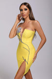 goosudu Bristol Diamonate Mini Bandage Dress