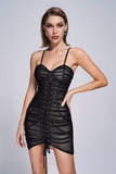 goosudu Cadet Mesh Mini Bandage Dress