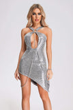 goosudu Ysenia Sequin Mini Dress - Silver