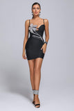 goosudu Barabal Diamante Mini Bandage Dress