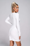 goosudu Cere Diamonate Mini Bandage Dress