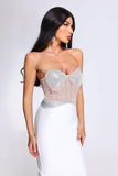 goosudu Estrellita Diamante Bandage Dress