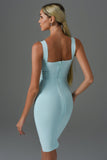 goosudu Sukia Mini Bandage Dress - Blue