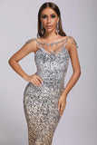 goosudu Briella Sequin Diamonate Maxi Dress