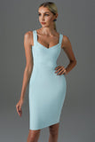 goosudu Sukia Mini Bandage Dress - Blue