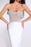 goosudu Estrellita Diamante Bandage Dress