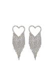 goosudu Vonde Rhinestone Tassel Earrings