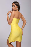 goosudu Bristol Diamonate Mini Bandage Dress