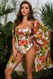 goosudu Gannie Floral Print Swimwear Set