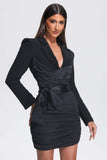 goosudu Rueny Satin Blazer Dress