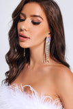 goosudu Xelha Tassel Diamante Earrings