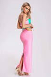 goosudu Quiyana Cutout Bandage Maxi Dress