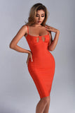 goosudu Nalani Cutout Midi Bandage Dress