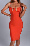 goosudu Nalani Cutout Midi Bandage Dress