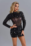 goosudu Ferne Diamonate Mini Corset Dress