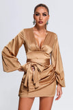 goosudu Saliya Satin Mini Dress