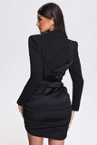 goosudu Rueny Satin Blazer Dress