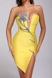 goosudu Bristol Diamonate Mini Bandage Dress