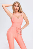 goosudu Aleah Bandage Jumpsuit - Peach