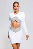 goosudu Irra Diamonate Mini Bandage Dress