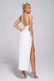 goosudu Celo Slit Midi Bandage Dress