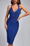 goosudu Turteck Midi Bandage Dress