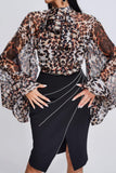 GOOSUDU Dakoa Leopard Top