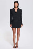 goosudu Yette Diamonate Backless Blazer Dress