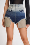 goosudu Xya Gradient Denim Shorts