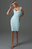 goosudu Sukia Mini Bandage Dress - Blue