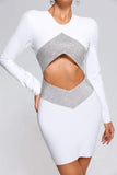 goosudu Irra Diamonate Mini Bandage Dress