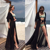 Summer Sexy Beach Cover Up Women Dress Tunic Pareos Ladies Kaftan Robe Cover-up Woman Beach Wear Swimsuit