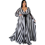 XURU new chiffon print plus size dress S-5XL women long sleeve dress V-neck casual loose dress Sexy woman dress