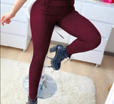 Solid High Waist Pencil Women's Pants Spring New Harajuku Pant For Women Fashion Feamle Trousers With Belt Pocket Design