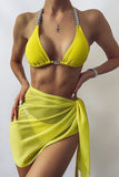 woloong New Women Chiffon Swimwear Pareo Scarf Bikini Cover-Ups Wrap Kaftan Sarong Beach Sexy Dress Swimsuit Cover-Ups