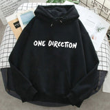 New letter Graphic One Direction Merch Harajuku Aesthetic Women Pullover Hoodie Sweatshirt Streetwear Clothes