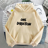 New letter Graphic One Direction Merch Harajuku Aesthetic Women Pullover Hoodie Sweatshirt Streetwear Clothes