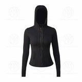 Yoga jackets wear hoodys Define womens designers sports jacket coat double-sided sanding fitness chothing hoodies Long Sleeve clothes two styles design622ess