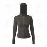 Yoga jackets wear hoodys Define womens designers sports jacket coat double-sided sanding fitness chothing hoodies Long Sleeve clothes two styles design622ess