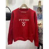 Designer Sweater women sweaters jumper Embroidery Print sweater Knitted claic Knitwear Autumn winter keep warm jumpers mens design