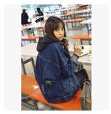 Brand Oversized Denim Jacket Women Windbreaker Loose Jeans Women Washed Boyfriend Denim Jackets